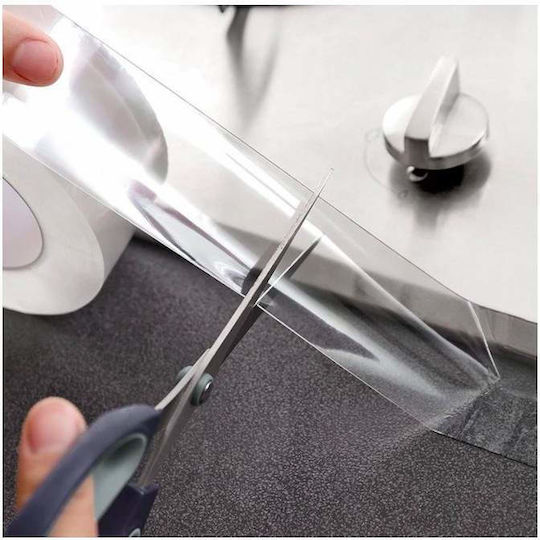 Bandă adezivă dublu adezivă Siks reutilizabilă după spălare transparentă 3cm X 5m grosime 0,5mm