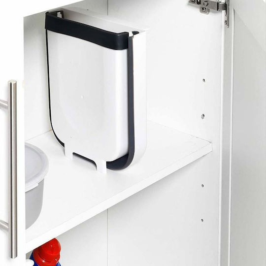 SIKS Mülleimer für Schrank Kunststoff Weiß 8lt