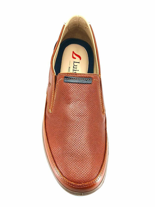 Δερμάτινα Ανδρικά Slip-On Ταμπά