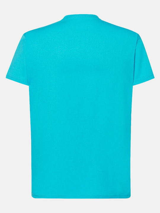 JHK Ανδρικό Διαφημιστικό T-shirt Κοντομάνικο Τιρκουάζ