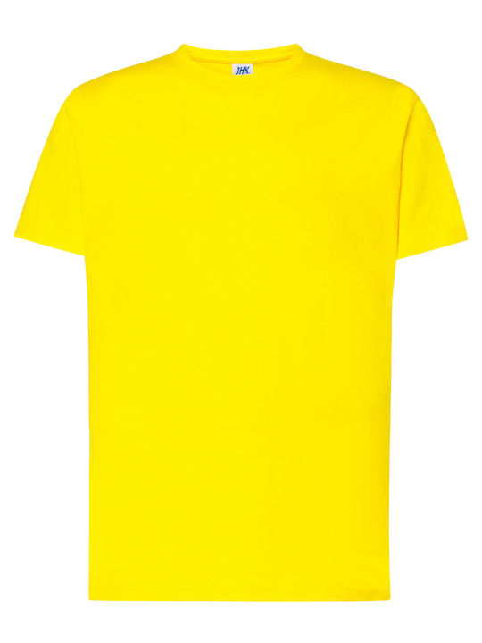 JHK Men's Short Sleeve Promotional T-Shirt YELLOW