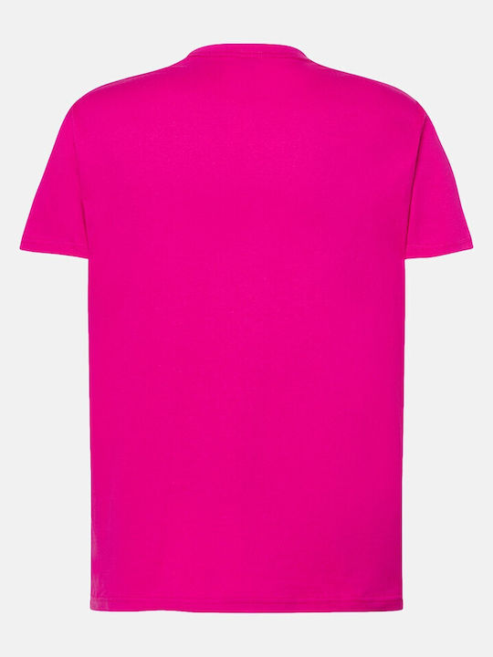 JHK Ανδρικό Διαφημιστικό T-shirt Κοντομάνικο Φούξ