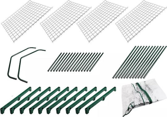 Neo Tools 15-901 Greenhouse House Type with Metal Frame and Shelves 0.69x0.49x1.6m
