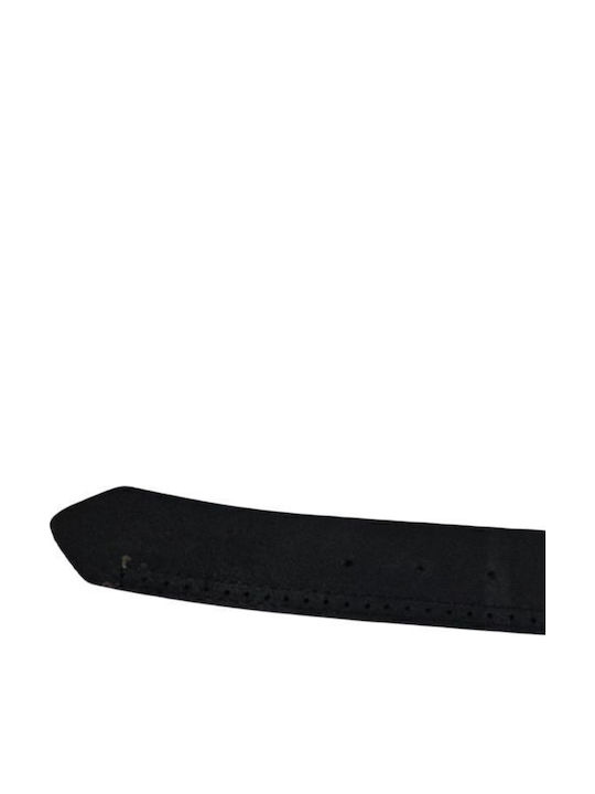 Classic Men's Leather Belt Dac Shop Black White