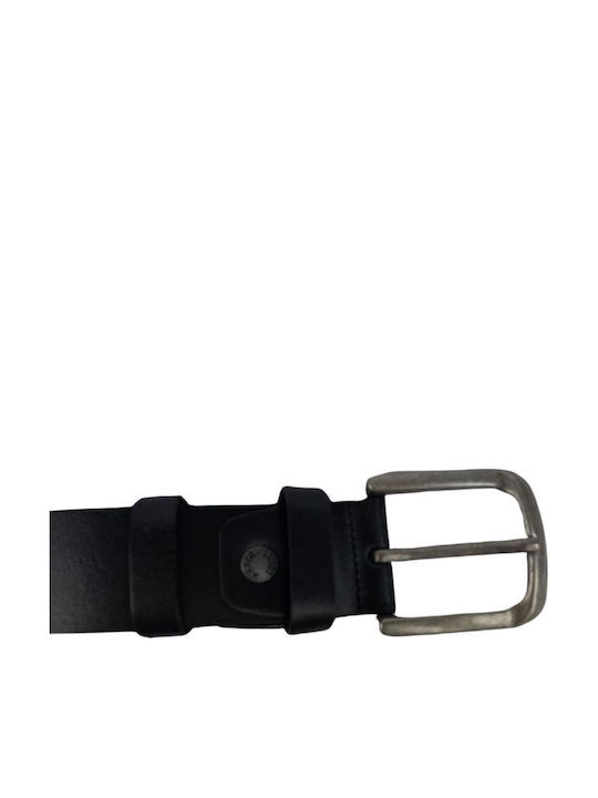 Klassischer Herrenledergürtel Dac Shop Glänzend Schwarz