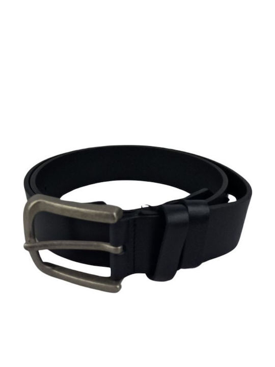 Klassischer Herrenledergürtel Dac Shop Glänzend Schwarz