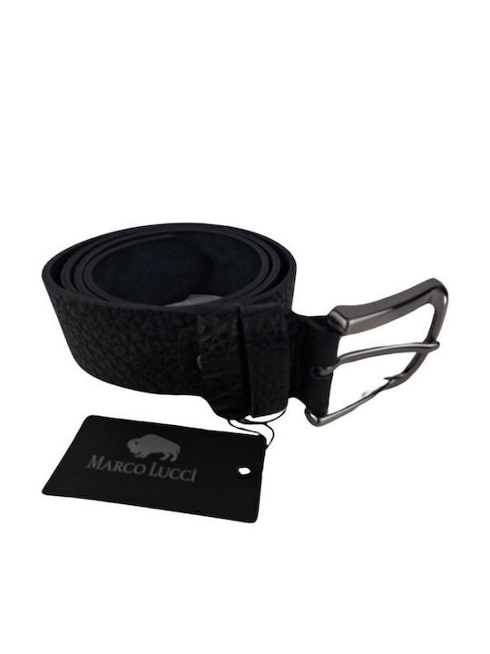 Classic Men's Leather Belt Dac Shop Anthracite Black