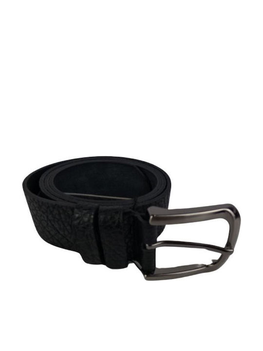 Classic Men's Leather Belt Dac Shop Anthracite Black