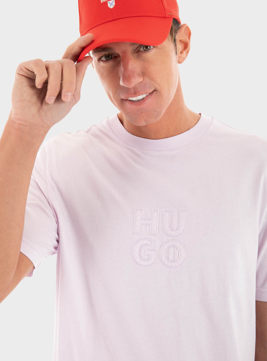 Tシャツ・カットソー HUGO Men T-shirt Lilac 50535284 553 Hugo T-shirt Lilac 50535284-553 | Skroutz.eu