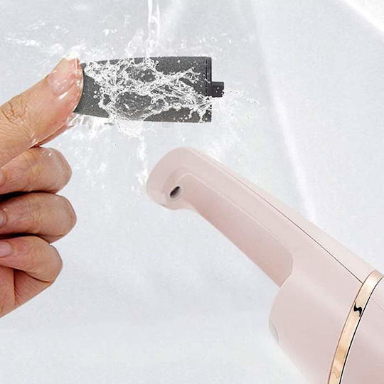 Siks Pilă Electrică pentru Călcâie și Curățarea Unghiilor cu Lumină LED Rezistentă la Apă Încărcare USB Cap Rotativ 360 de Grade 2 Role Abrazive și Fine Roz
