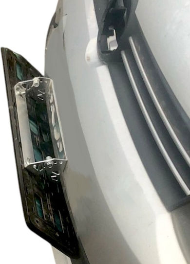 Car License Plate Frame Metallic Silver 1pcs