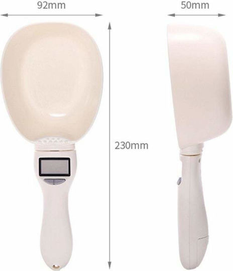 Cantare De Bucatarie Digitală Sub Formă De Linguriță Până La 0.8kg Albă