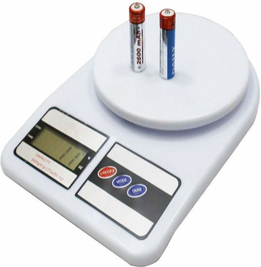 Ψηφιακή Ζυγαριά Κουζίνας έως 10kg Λευκή