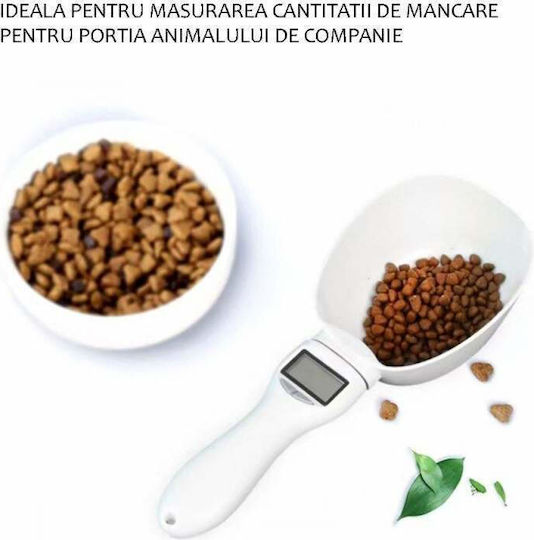 Cantare De Bucatarie Digitală Sub Formă De Linguriță Până La 0.8kg Albă