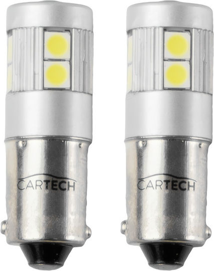 Cartech Lamps Car BA9S / H6M Canbus LED 6000K Cold White 12-24V 2pcs