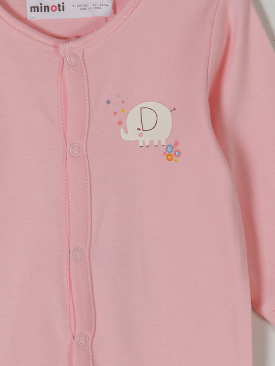 Minoti Babystrampler Langärmliges Rosa
