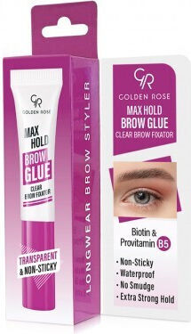 Golden Rose Max Hold Glue Gel for Eyebrows Transparent 7ml