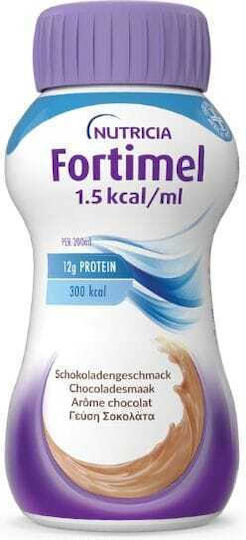 Nutricia Fortimel 1.5kcal Ειδικό Συμπλήρωμα Διατροφής 4 x 200ml Σοκολάτα