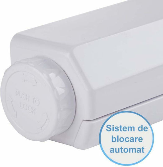 Uscătoare Rufe De Perete Din Plastic Cu Lungimea Suportului De Uscare A Hainelor 3.75m