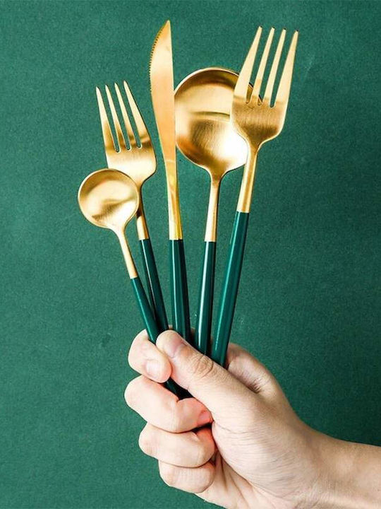 Set de Tacâmuri Inoxidabil Verzi 24buc
