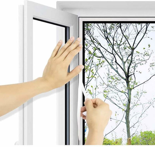 Window Mosquito Net with Velcro with Magnetic Clasp White 180x150cm