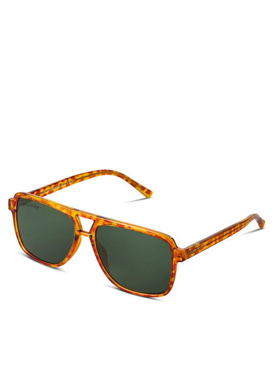 Smooder Unisex Sonnenbrille mit Braun Schildkröte Kunststoff Gestell X043