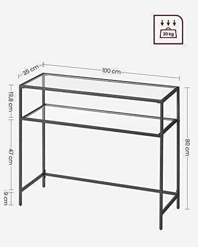 Konsole Schwarz L100xB35xH80cm
