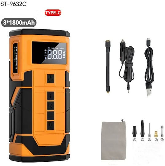 Mizoo Autoreifenpumpe 150PSI Wiederaufladbar 12V