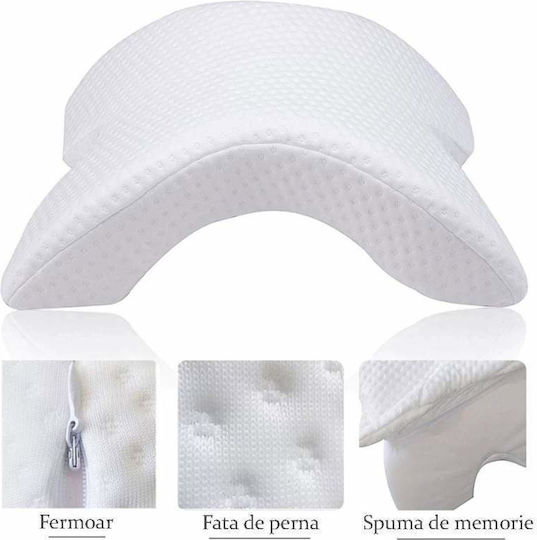 Orthopädisches Kissen mit Memory Foam 35x30cm in Weiß Farbe