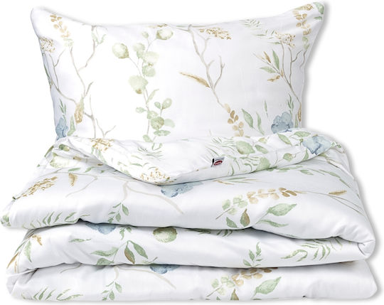 Matex Bettbezug-Set Baumwolle Übergröße mit 2 Kissenbezügen 220x200 Blau