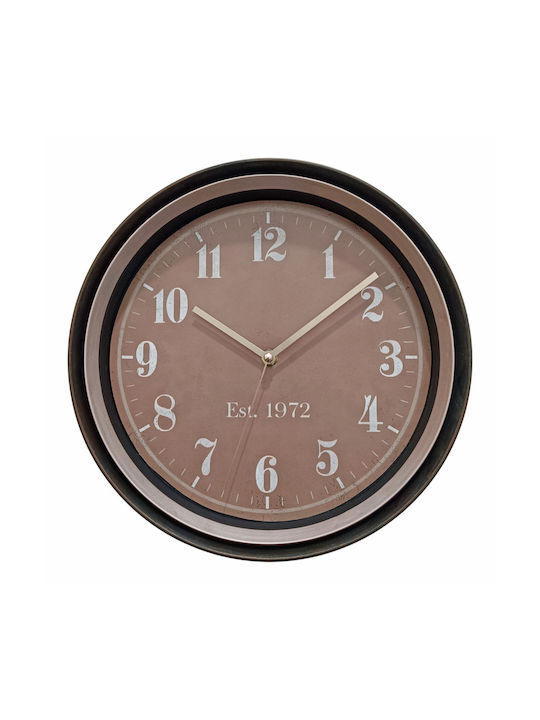 Ankor Wall Clock Plastic Rose Gold Various Colors)