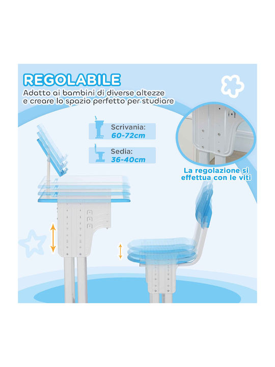 Παιδικό Γραφείο Μπλε 60x45x102cm Παιδικό Γραφείο Μπλε 60x45x102cm