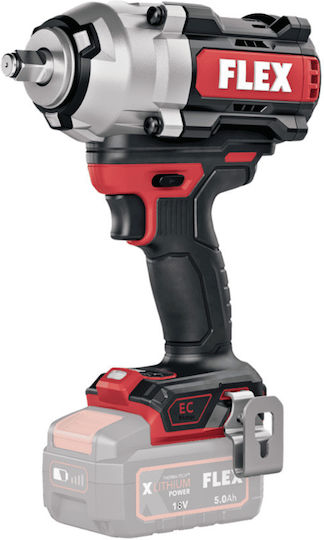 Flex IW 1/2" 1500 18-EC/ 5.0 Set Μπουλονόκλειδο Μπαταρίας 18V 1x5Ah με Υποδοχή 1/2"
