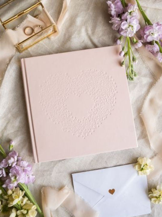 Ευχολόγιο – Βιβλίο Ευχών Καρδιά Light Pink
