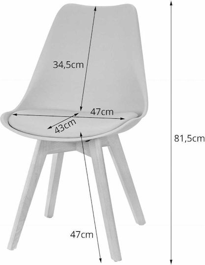 Τραπεζαρία με 4 Καρέκλες 120x80εκ.