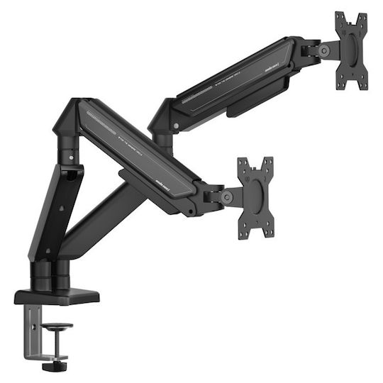 Anda Seat Βάση Γραφείου για 2 Οθόνες έως 32" με Βραχίονα (AD-W-A6D-2S-BB)