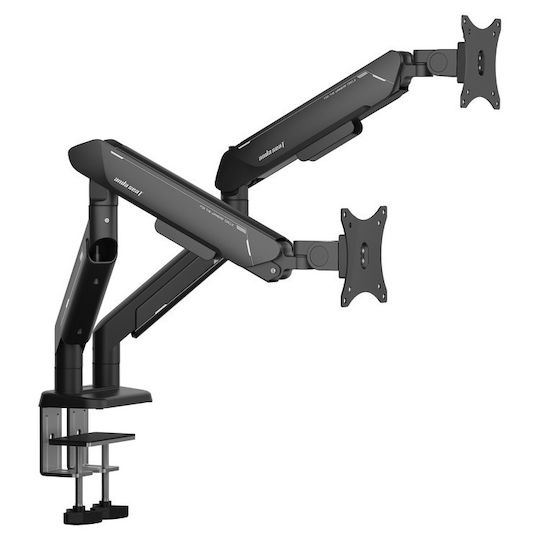 Anda Seat Βάση Γραφείου για 2 Οθόνες έως 42" με Βραχίονα (AD-W-A9-2S-BB)