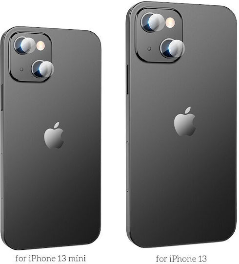 Hoco Προστασία Κάμερας Tempered Glass Μαύρο για το Apple iPhone 13 Mini