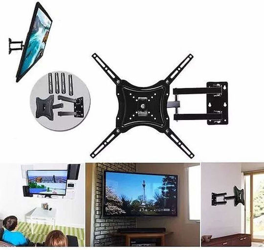 Wall TV Mount up to 55" and 50kg Black