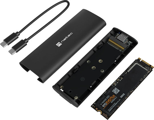 Natec Carcasă pentru unitate de hard disk M.2 SATA III NVME cu conexiune Tip-C