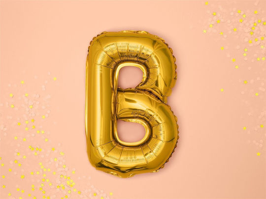 Set aus Ballons mit goldenen Buchstaben Braut