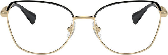 Ralph Lauren Weiblich Metallisch Brillenrahmen Katzenauge Schwarz RA6058 9443
