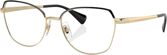 Ralph Lauren Weiblich Metallisch Brillenrahmen Katzenauge Schwarz RA6058 9443