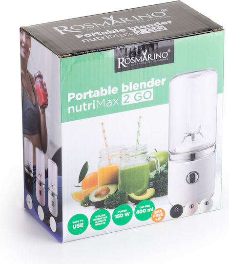 Rosmarino Blender with Plastic Jug 400 ml Blue
