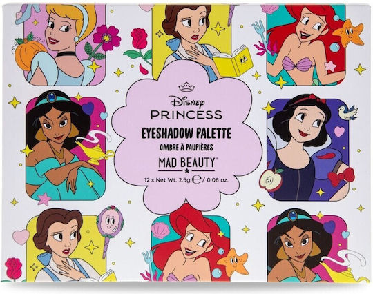Mad Beauty Princess Παλέτα με Σκιές Ματιών Matte σε Στερεή Μορφή 2.5gr