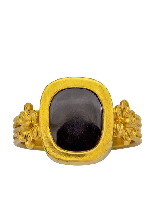 Savvas Design Men's Gold Ring 22K