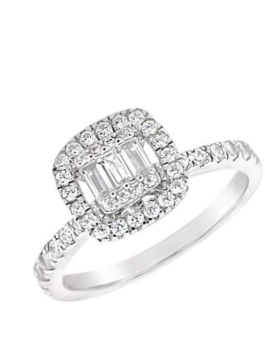 Breeze Ring with Zircon made of Silver