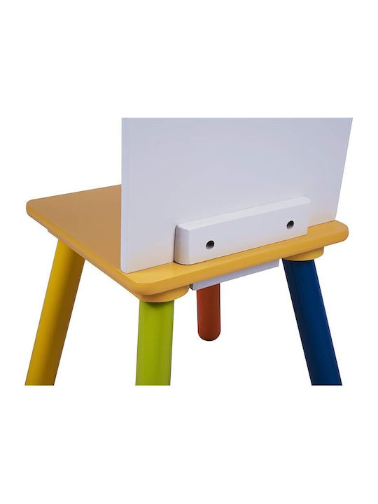 Set Masă cu Scaune pentru Copii pentru Desen din Lemn Multicolor