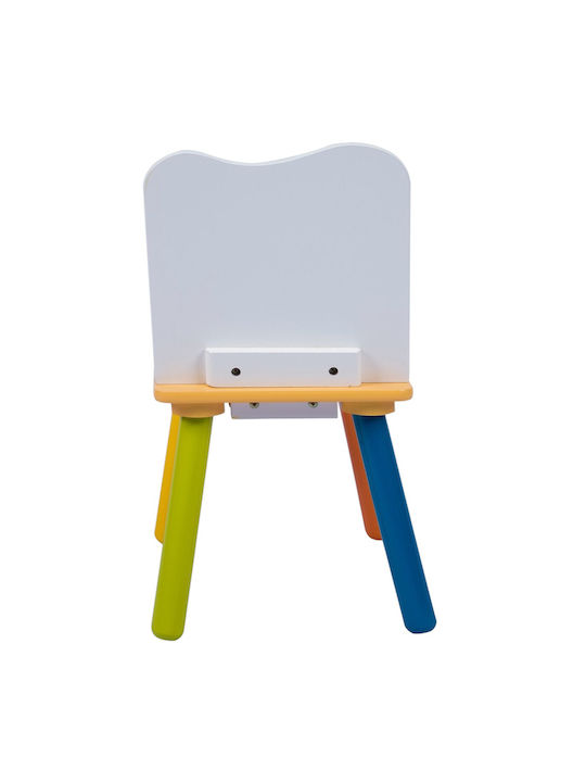 Set Masă cu Scaune pentru Copii pentru Desen din Lemn Multicolor