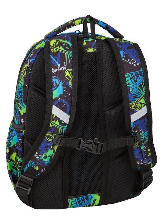 Coolpack Base Plus 16 Σχολική Τσάντα Πλάτης Γυμνασίου - Λυκείου Πολύχρωμη 29 x 16 x 44εκ